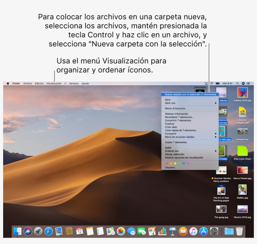 Organizar Los Elementos En Carpetas - Para Q Se Utiliza El Escritorio, transparent png download