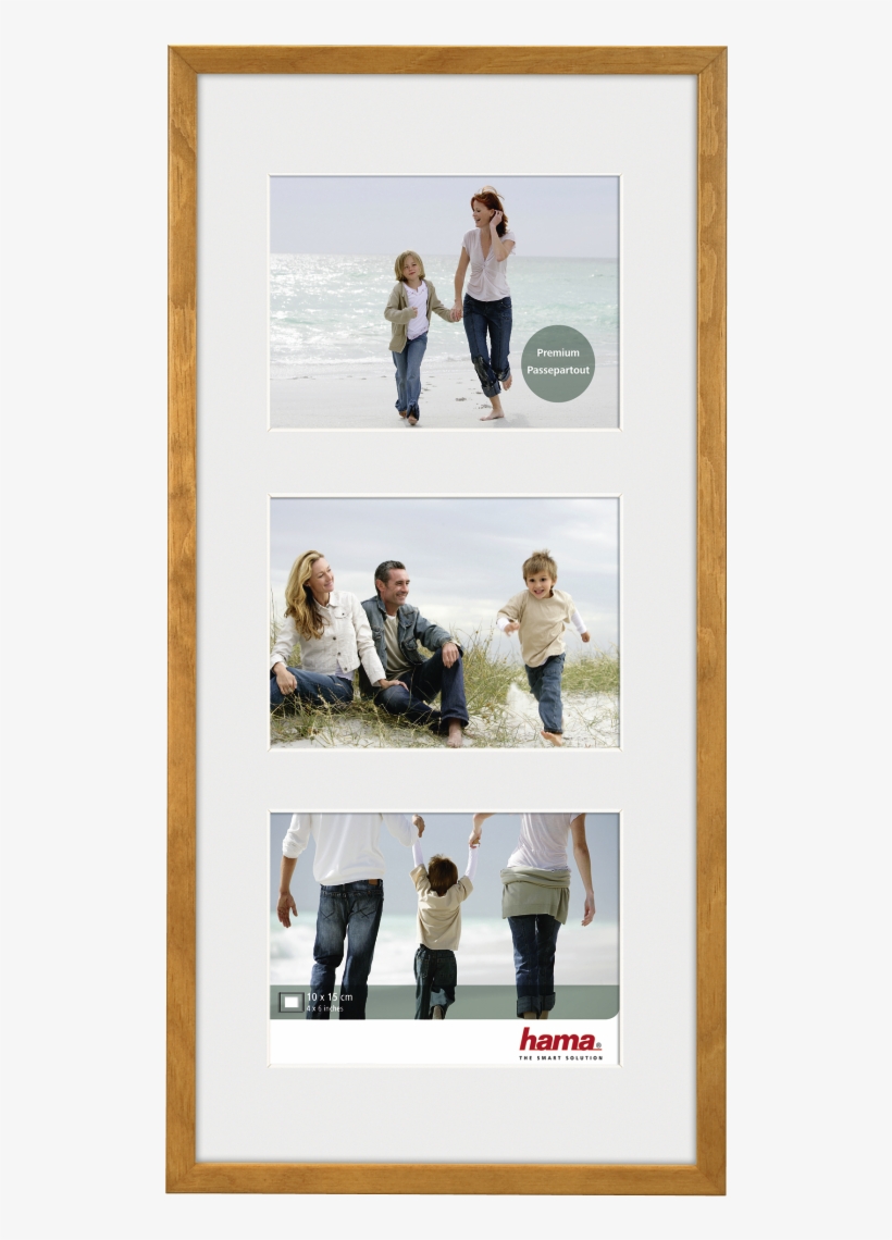 "guilia" Wooden Frame Gallery, Beech, 23 X 45 Cm - Рамки За Снимки Три Снимки, transparent png download