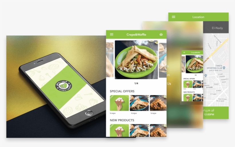 Online Ordering Website- Mobile Application With Full - Iphone, transparent png download