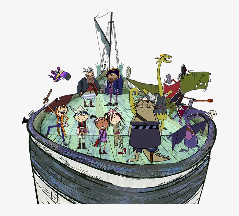He's A 'sensitive' Type, Which Is A Problem For A Pirate - Captain Flinn And The Pirate Dinosaurs Characters, transparent png download