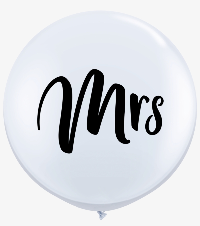 Giant Mrs Balloon For Wedding Decoration And Fun Photographs - Globo Mr, transparent png download