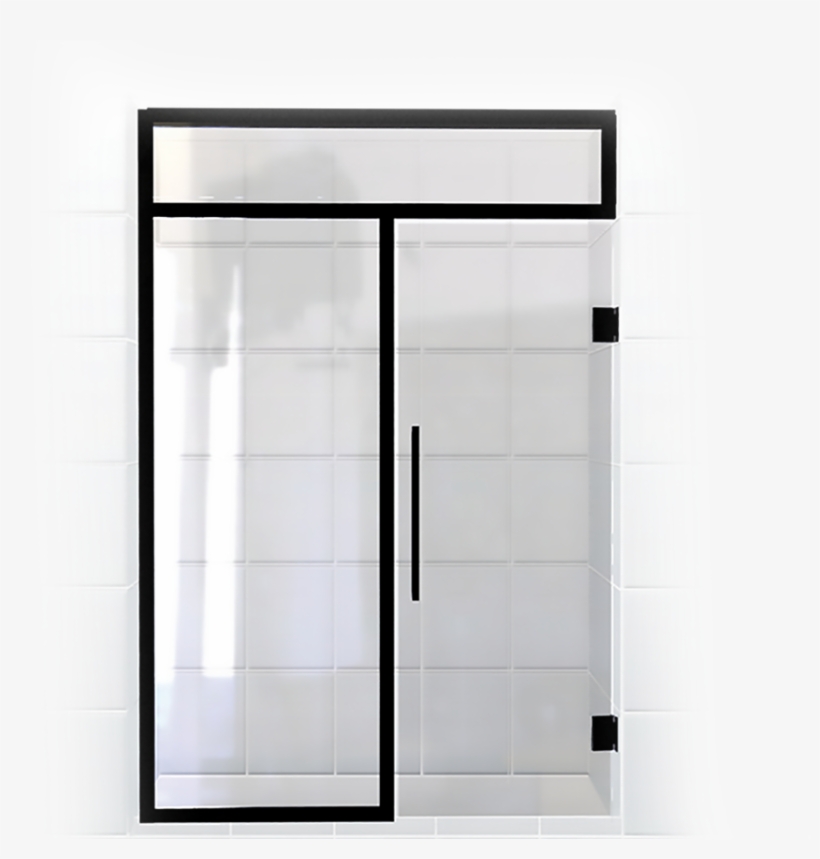 Synthesis Coastal Shower Doors - מקלחון עם גימור שחור, transparent png download