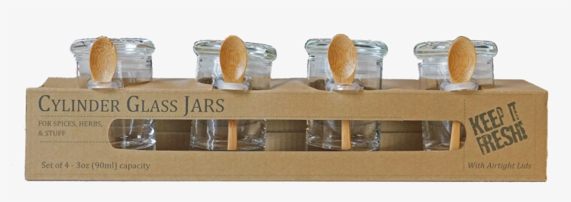 3oz Glass Jar/glass Lid/clear Seal - Shelf, transparent png download