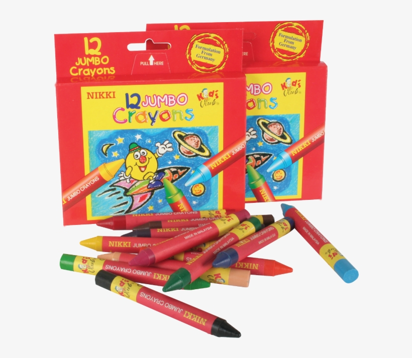 Njc-1312 12 Jumbo Wax Crayons - Toy Instrument, transparent png download
