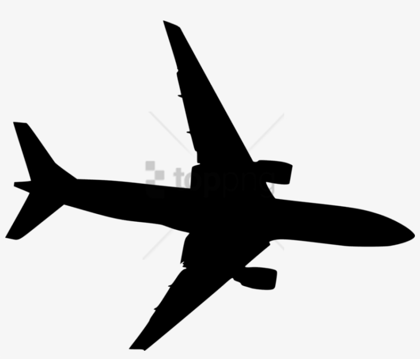 Free Png Airplane Silhouette Transparent Background - Plane Vector, transparent png download