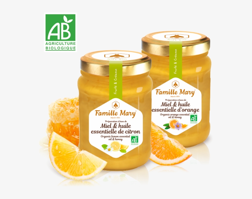 Duo De Miel Bio Aux Agrumes - Label Bio, transparent png download