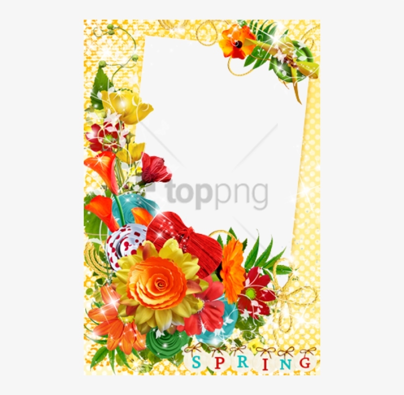 Free Png Spring Border Png Png Image With Transparent - Marcos Para Fotos Primavera, transparent png download