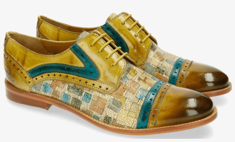 Amelie 19 Florida Cedro Turquoise Cinnamon Derby Shoes - Sneakers, transparent png download