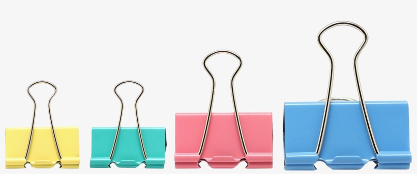 Binder Clips De Color - Illustration, transparent png download