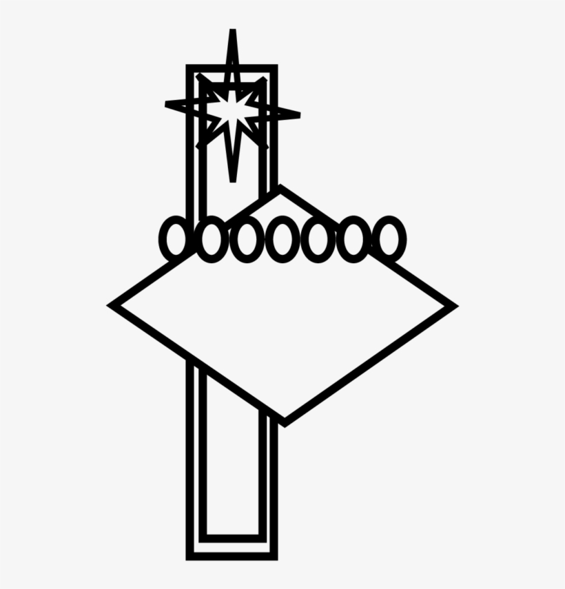 Las Vegas Welcome - Cross, transparent png download
