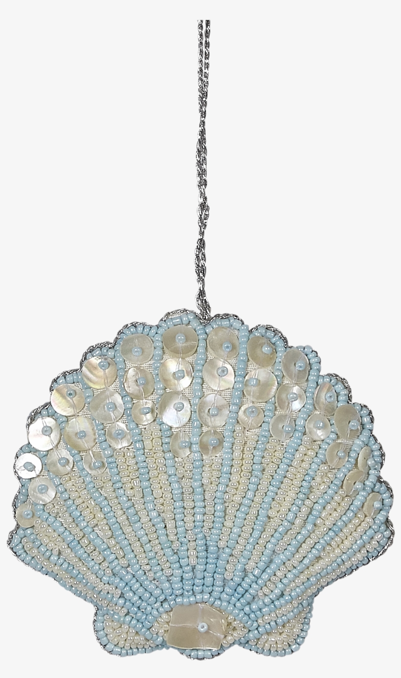 Mother Of Pearl And Bead Scallop Blue - Chandelier, transparent png download