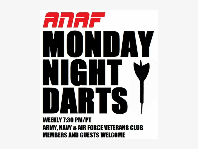 Monday Night Darts - Graphic Design, transparent png download
