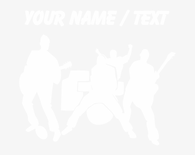 Custom Rock Band Silhouette Plus Size T-shirt - Google Logo G White, transparent png download
