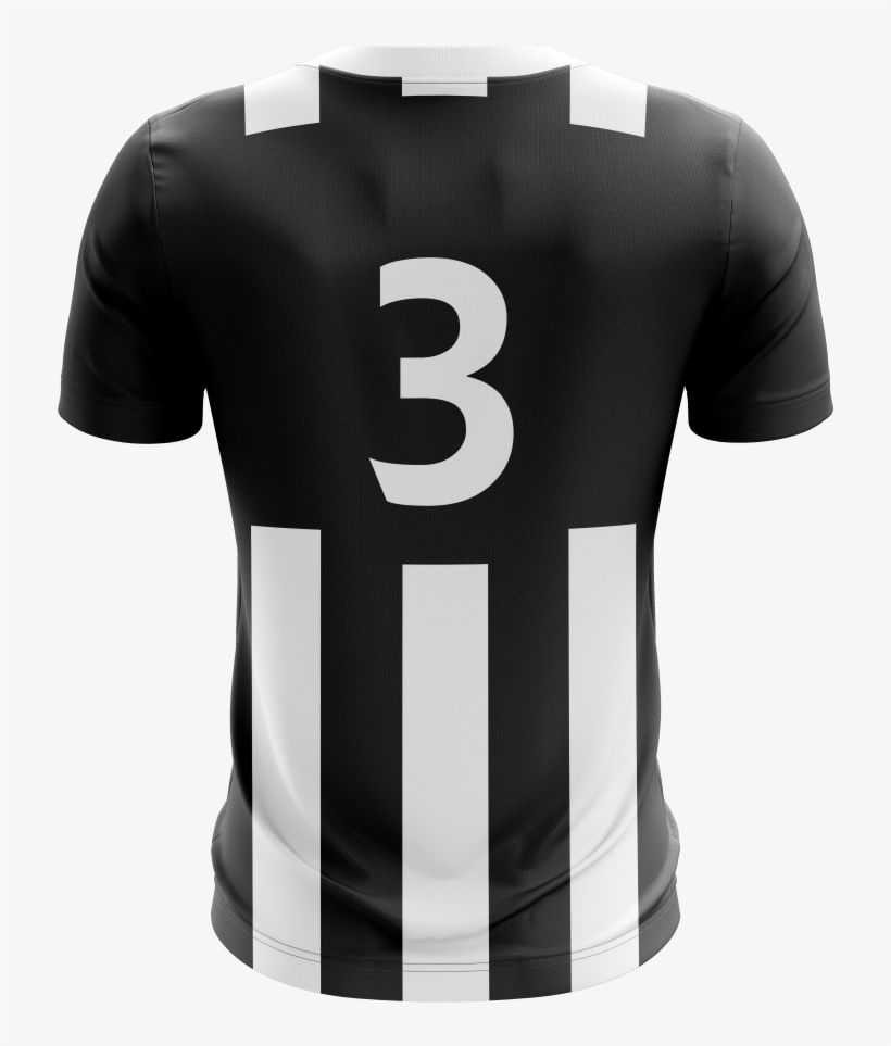 Black And White Striped Football Shirts - Active Shirt, transparent png download