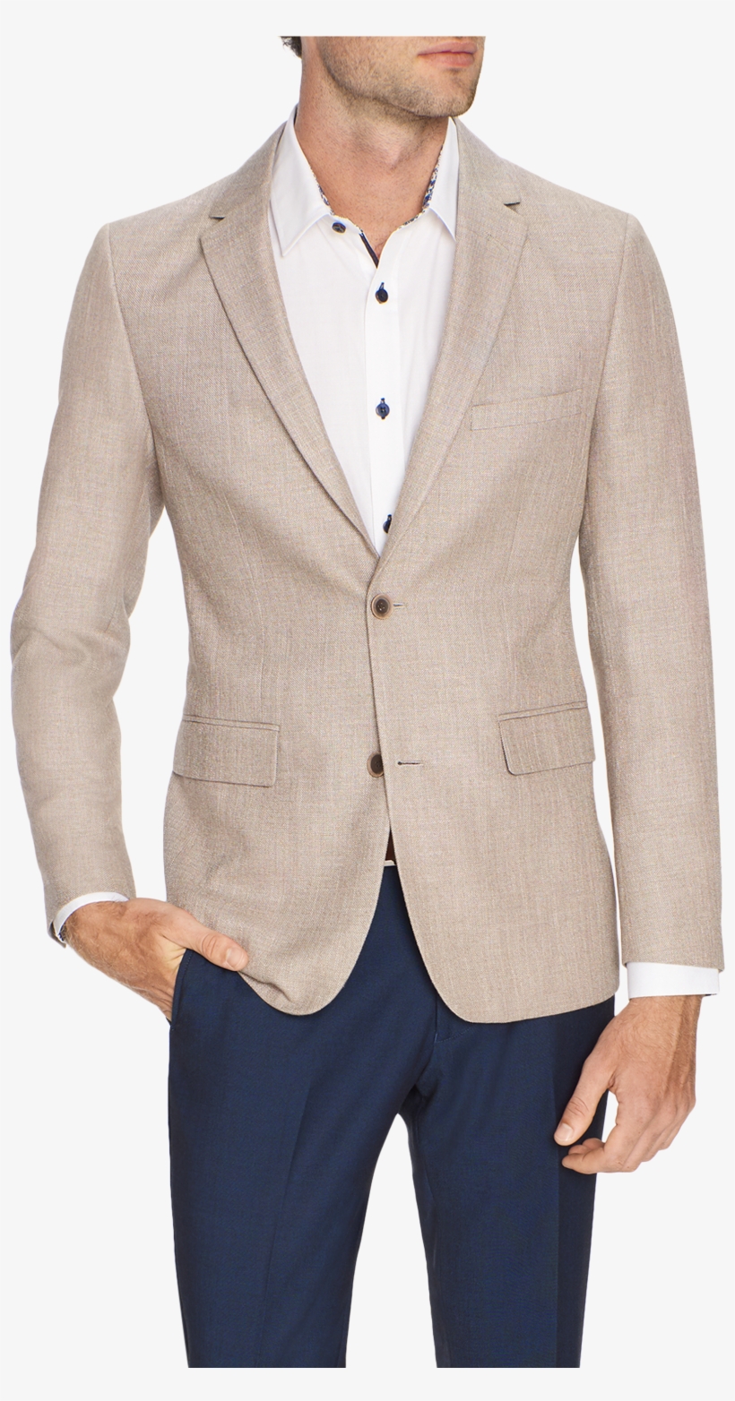 Sand Arbus Textured Jacket - Formal Wear, transparent png download