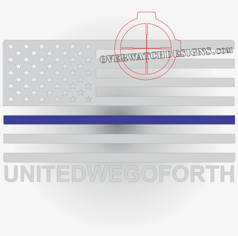 United We Go Forth Police Flag, transparent png download