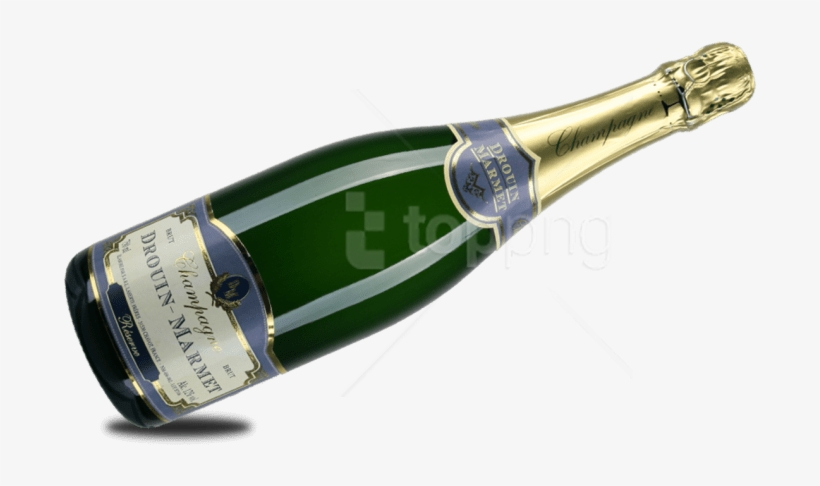 Free Png Sparkling Wine From A Bottle Png Images Transparent - Champagne Bottle Transparent Background, transparent png download