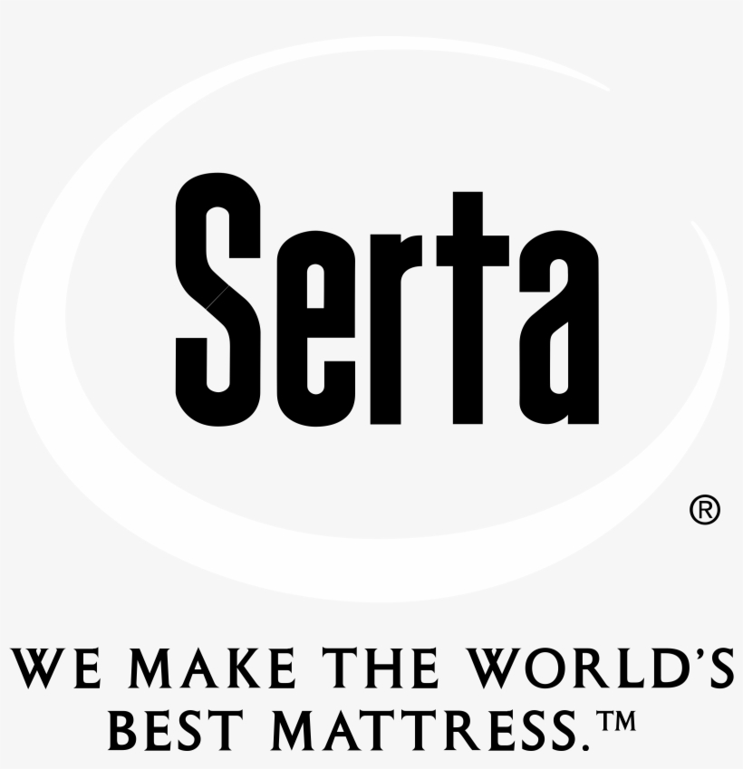 Serta Logo Black And White - Graphics, transparent png download