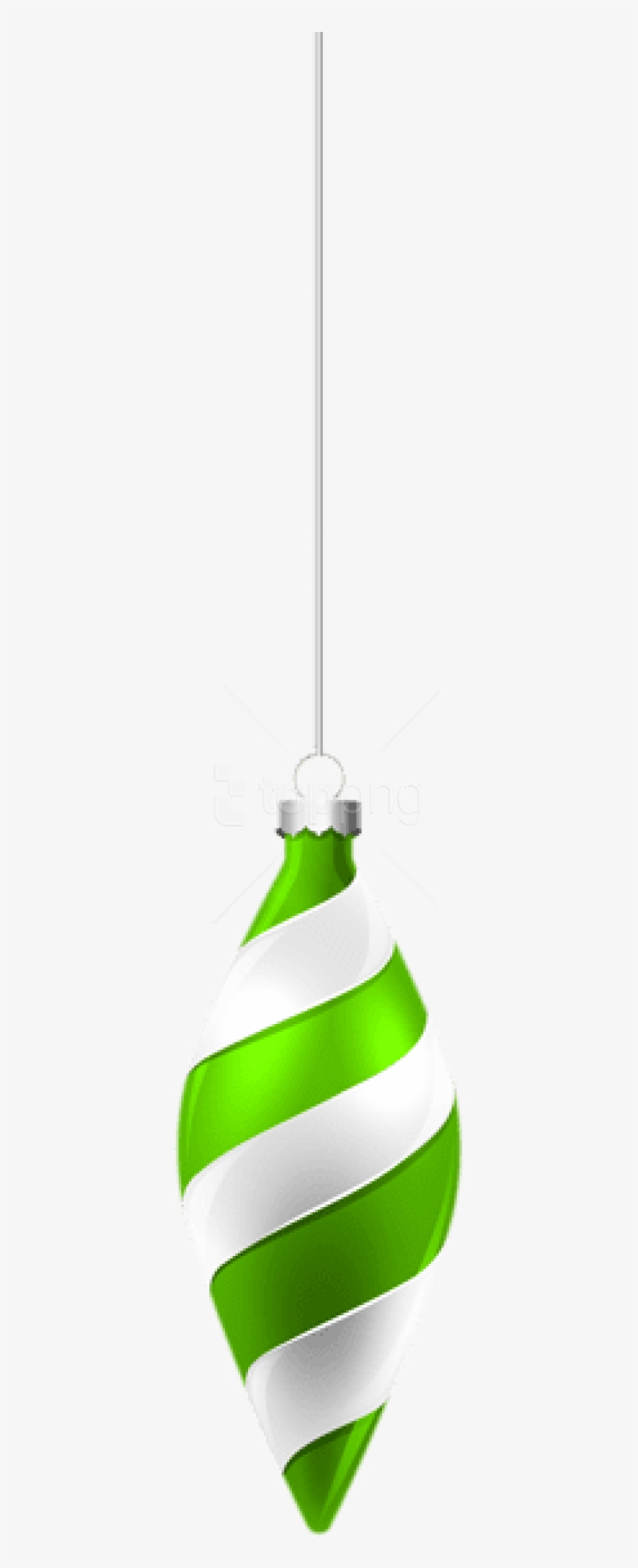 Free Png White And Green Christmas Ornament Png - Green Christmas Ornament Png, transparent png download