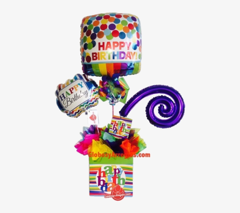 Amscan 3092801 Primary Rainbow Happy Birthday Foil, transparent png download