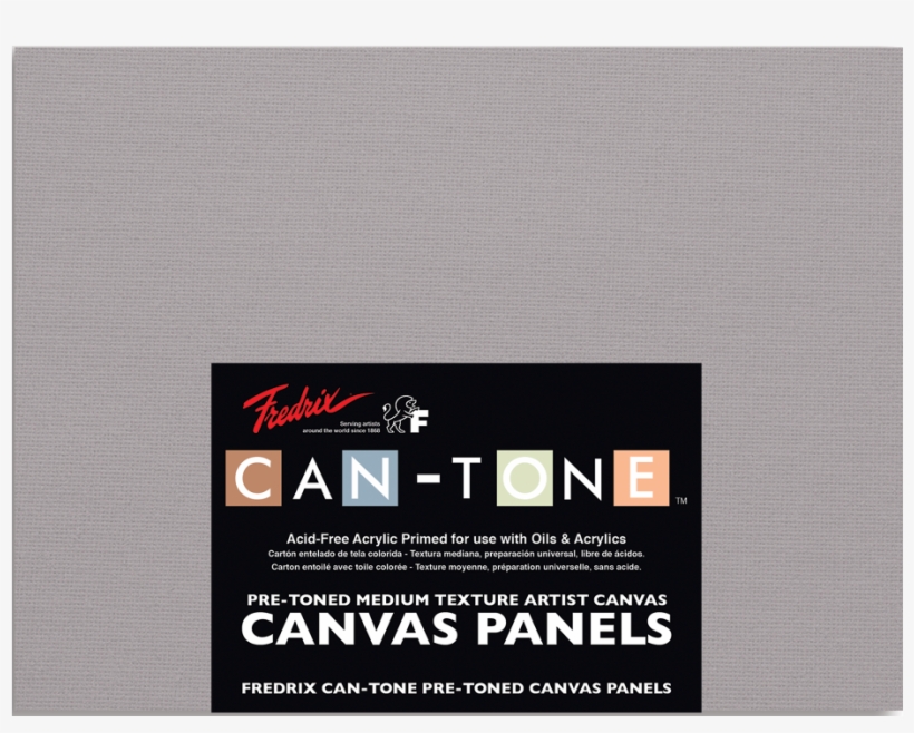 Fredrix Can-tone Pre-toned Canvas Panels, Tara Gray,, transparent png download