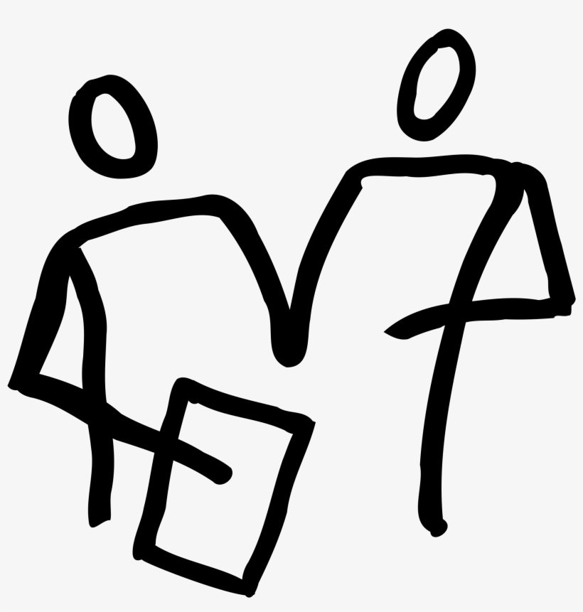This Free Icons Png Design Of 2 People Looking At A, transparent png download