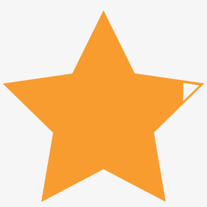Rating Star Single Png, transparent png download