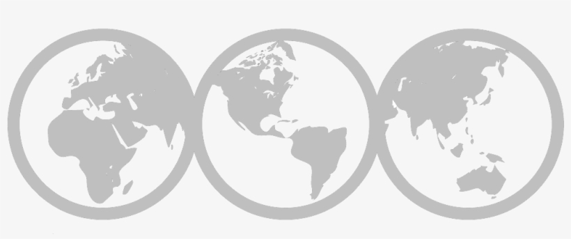 Logo Circulos Gris - World Map, transparent png download