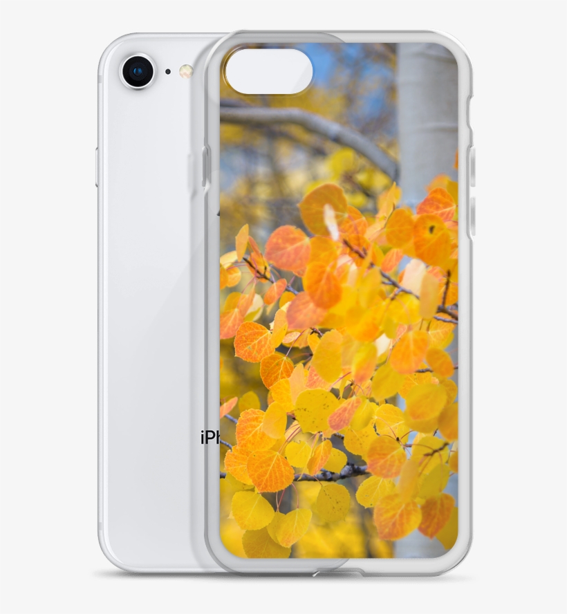 Orange Crush Aspen Leaves - Mobile Phone Case, transparent png download