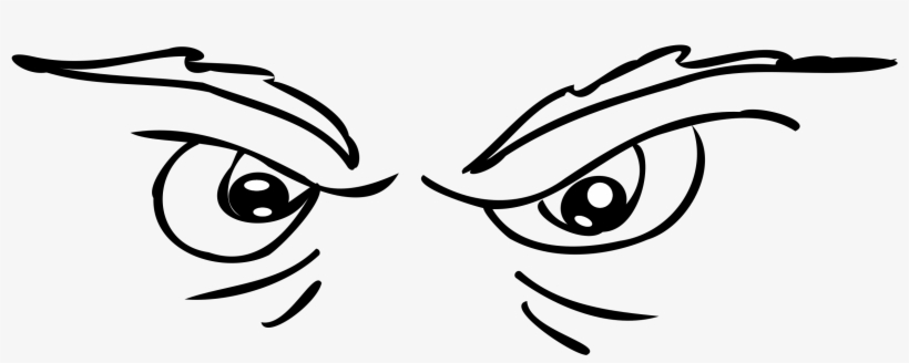 Scary Clipart Mouth - Scary Eyes Cartoon, transparent png download