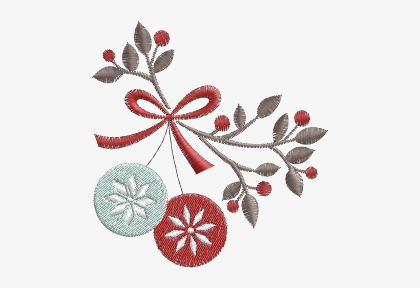 Ornamentos De Natal - Embroidery, transparent png download