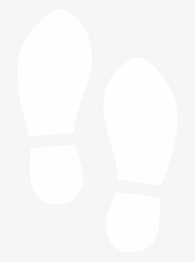 Shoe Print Silhouette By Paperlightbox - Shoe, transparent png download