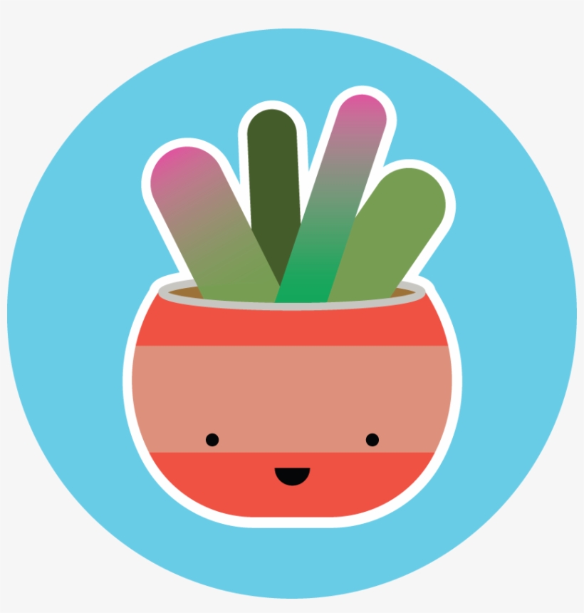 Made A Happy Little Succulent Vector For No Reason - Succulent Plant, transparent png download