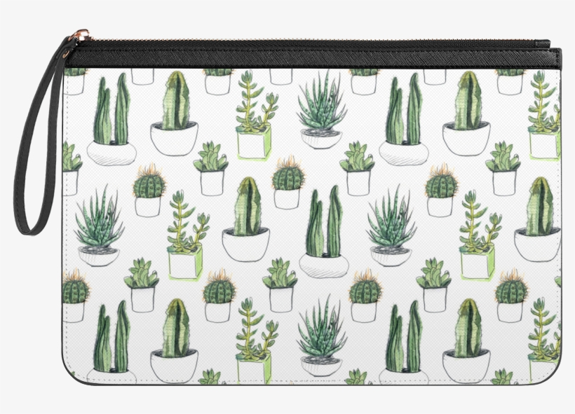Casetify Medium Clutch Clutch Bag - Succulents Drawing, transparent png download