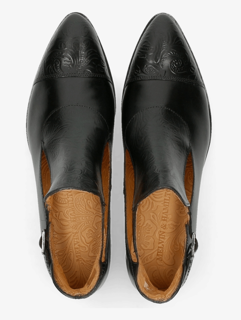 Ankle Boots Jessy 21 Floral Print Black - Leather, transparent png download