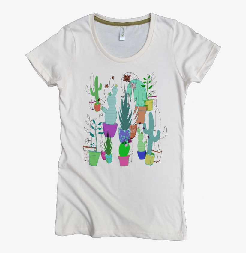 Succulents Printed On Women's Favorite Crew, transparent png download