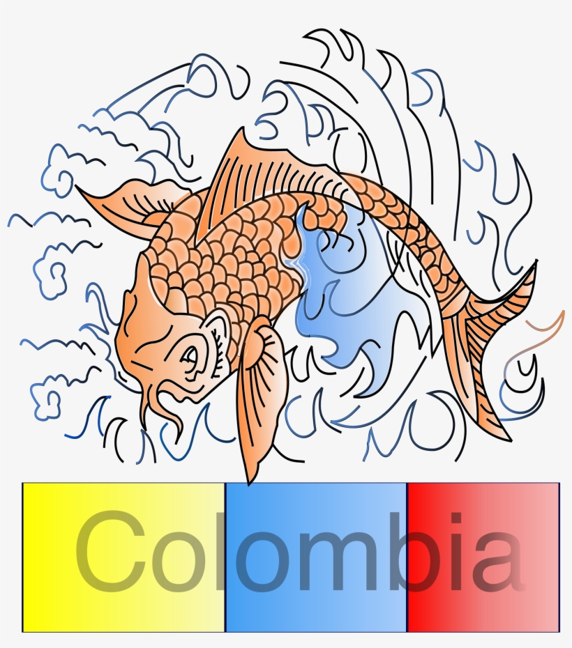This Free Icons Png Design Of Pez Koi Colombiano, transparent png download