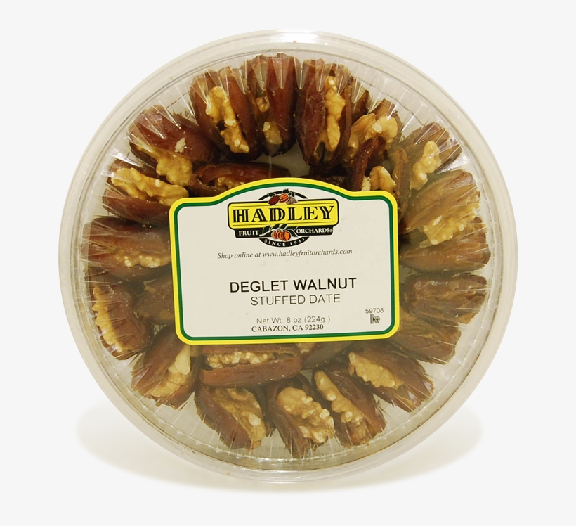 Deglet Walnut Stuffed Date 8oz - Walnut Dates, transparent png download