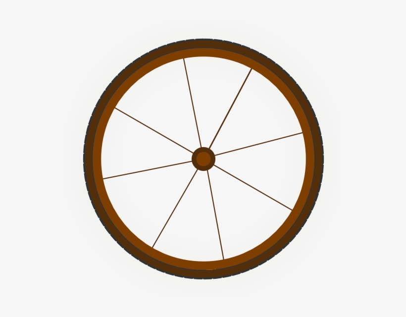 Wagon Wheel Silhouette At Getdrawings - Bicycle, transparent png download