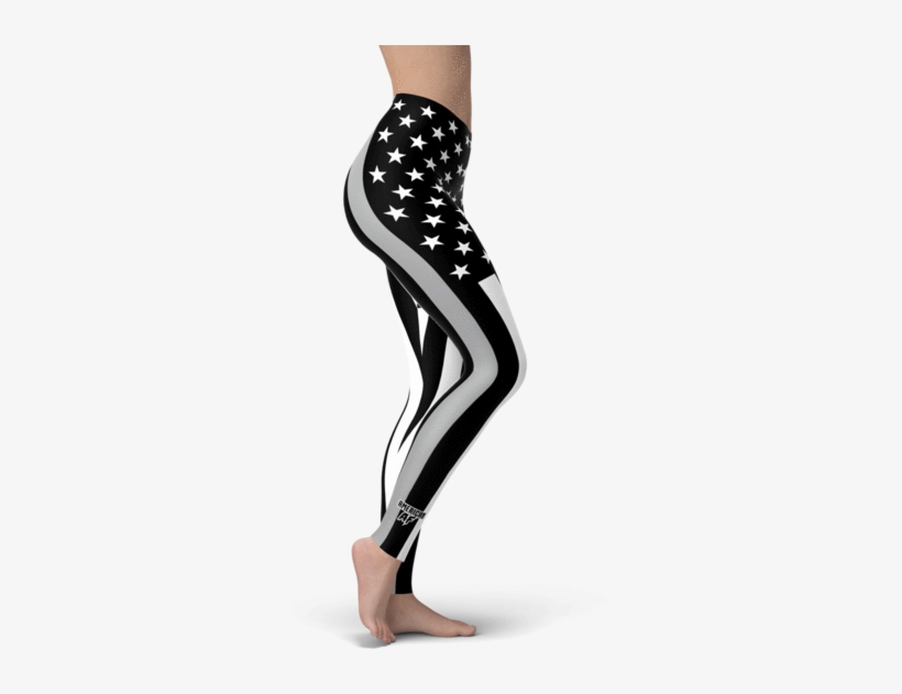 Thin Silver Line Leggings, transparent png download