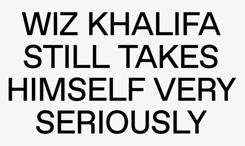 Wiz Khalifa Still Takes Himself Very Seriously - Email, transparent png download