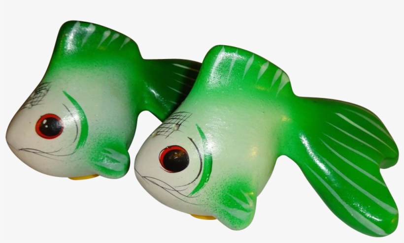Green Betta Fish Salt And Pepper Shakers - Salt And Pepper Shakers, transparent png download