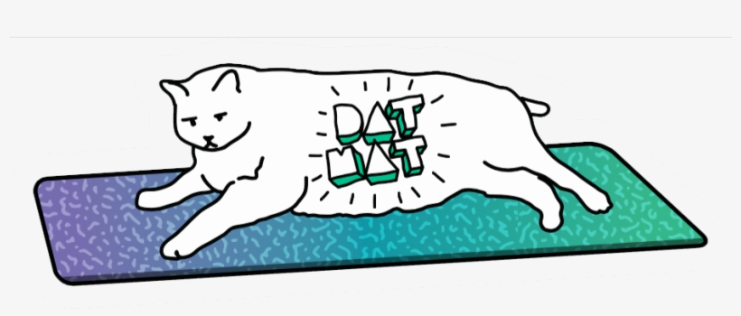 Dat Mat Fat Cat Naming Contest - Cat Yawns, transparent png download