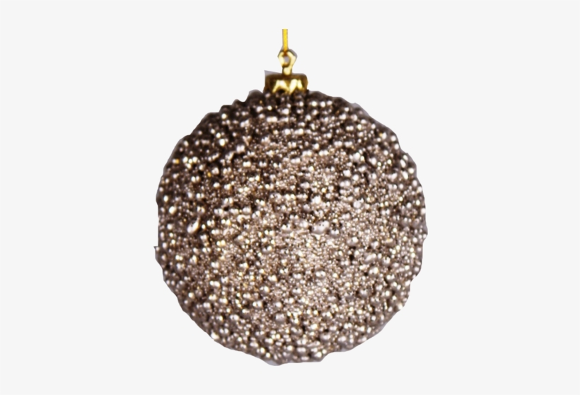 Sparkle Beaded Platinum Ornament - Platinum, transparent png download