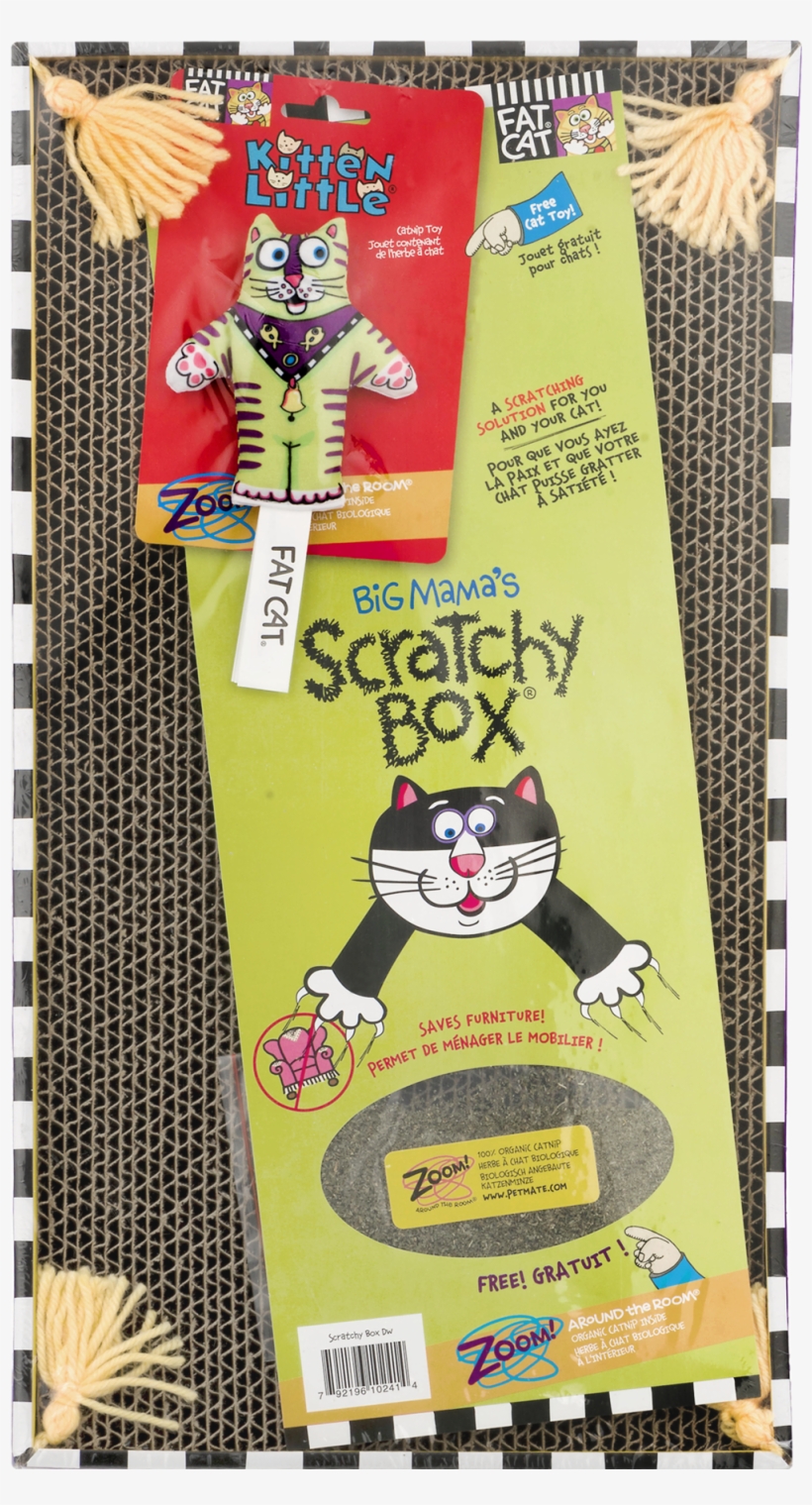 Fatcat Big Mama's Cat Scratchy Box, Double Wide With, transparent png download