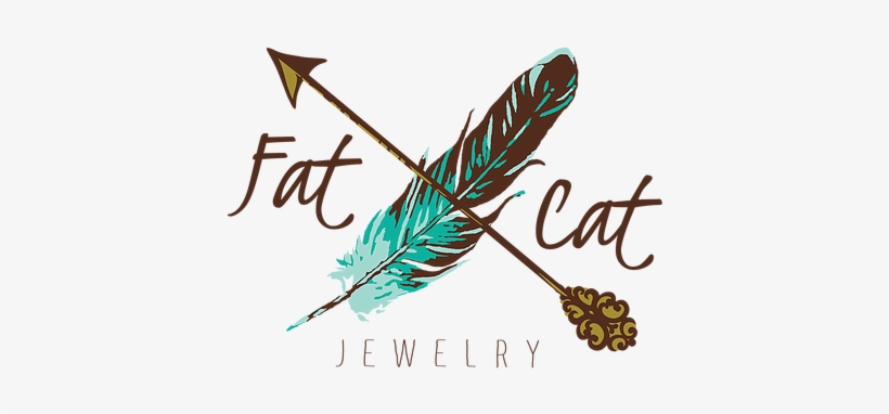 Fat Cat Jewelry Logo - Earring, transparent png download
