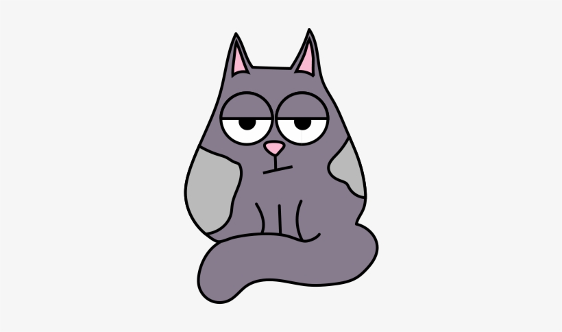 Fat Cat Smoky - Cat, transparent png download