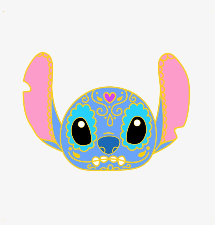 Stitch Sugar Skull Pin From Basura Gang - Lilo And Stitch Sugar Skull, transparent png download