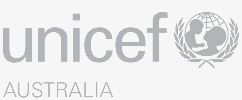 Unicefaus Grey@3x 25 May 2018 - Poverty Organizations, transparent png download