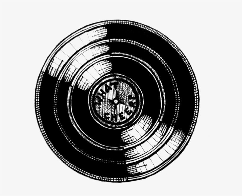 Banner Black And White Download Record Transparent - Vintage Vinyl Record Png, transparent png download